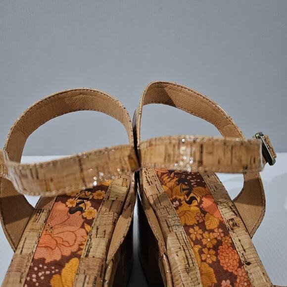 NEW Korks Kork Ease Calda Sandal Platform Chunky Heel Patent Cork Womens Size 11 - Picture 8 of 13